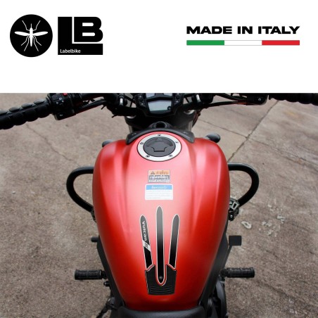 Adesivo Resinato 3D Protezione Serbatoio compatibile con moto Kawasaki Vulcan S