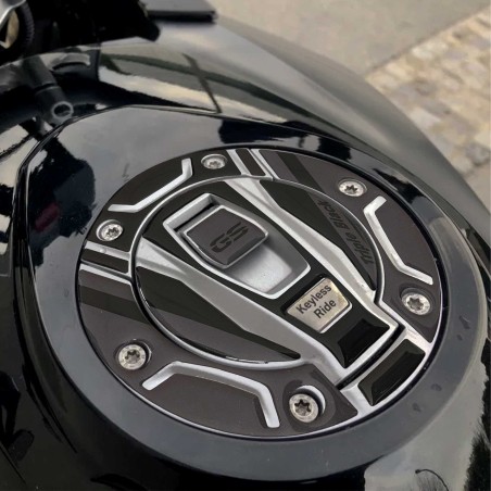 Autocollant de protection de la prise Keyless en résine 3D compatible avec Bmw Triple Black