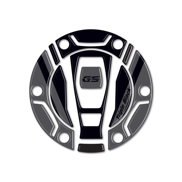Adesivo resinato 3D Protezione Tappo Keyless compatibile con Bmw Triple Black