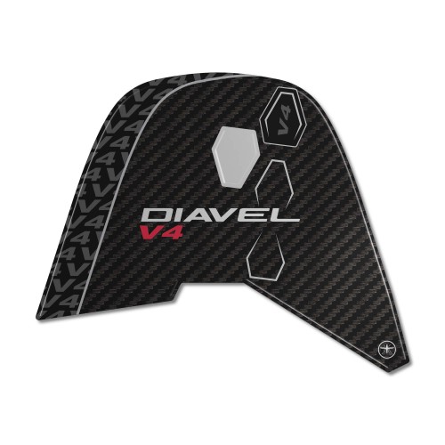 Adhesivo de protección de matrícula de moto con revestimiento de resina 3D compatible con Ducati Diavel v4 2023 2