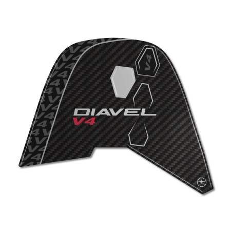 Adhesivo de protección de matrícula de moto con revestimiento de resina 3D compatible con Ducati Diavel v4 2023
