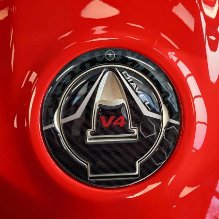 3D Resin Sticker Tank Cap motorbike compatible avec Ducati Diavel v4 2023