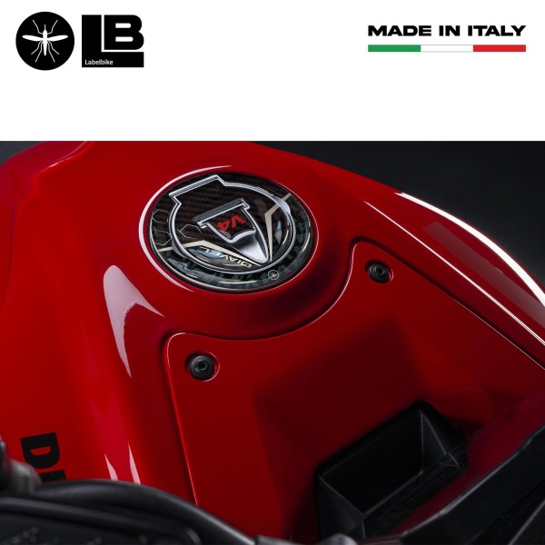 Pegatina 3D Resina Tapa Depósito moto compatible con Ducati Diavel v4 2023