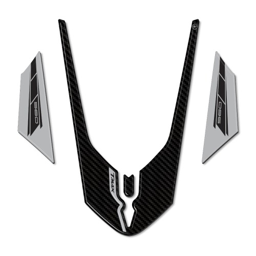 Protección de ala adhesiva 3D de gel-resina compatible con Yamaha Tmax 2022-25 2