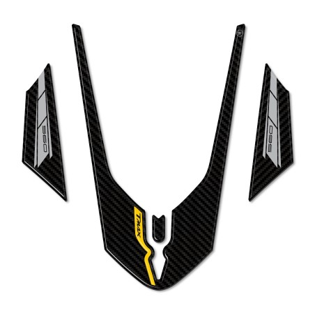 Protección de ala adhesiva 3D de gel-resina compatible con Yamaha Tmax 2022-25