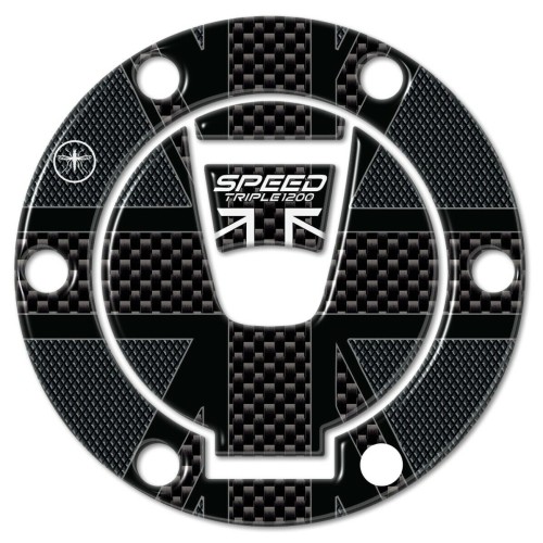 Adesivo tappo serbatoio gel 3D per moto compatibile Triumph Speed Triple 1200 RS 2
