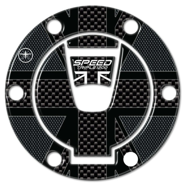 Adesivo tappo serbatoio gel 3D per moto compatibile Triumph Speed Triple 1200 RS