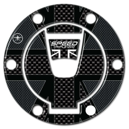 Adesivo tappo serbatoio gel 3D per moto compatibile Triumph Speed Triple 1200 RS