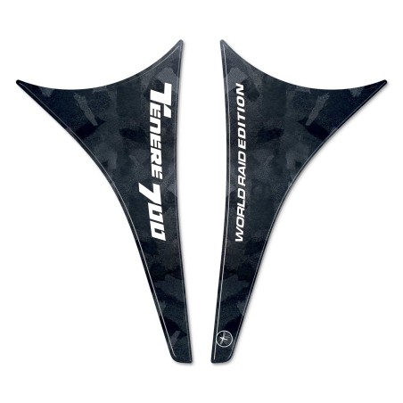 Two 3D Motorcycle Tank Guard Stickers compatible with Yamaha Tenere 700 World Raid