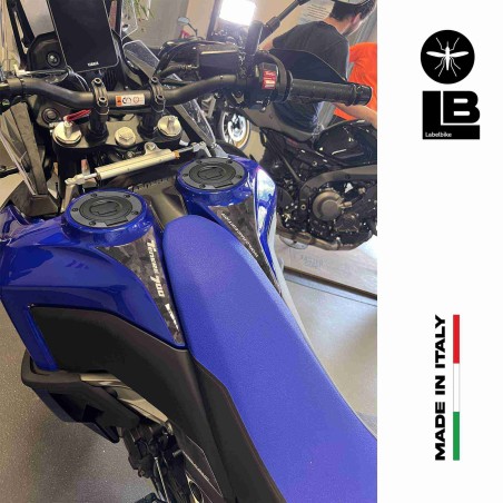Dos pegatinas 3D protector de depósito de moto compatible con Yamaha Tenere 700 World Raid