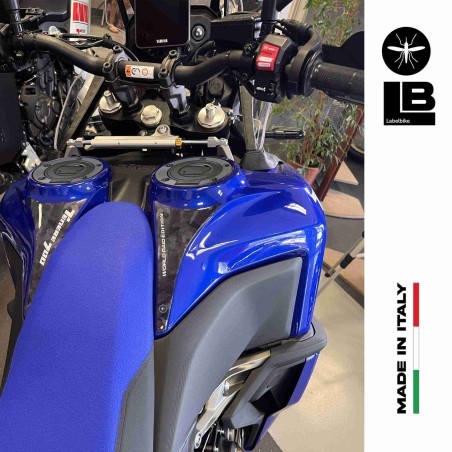 Due Adesivi 3D Paraserbatoio moto compatibili con Yamaha Tenere 700 World Raid