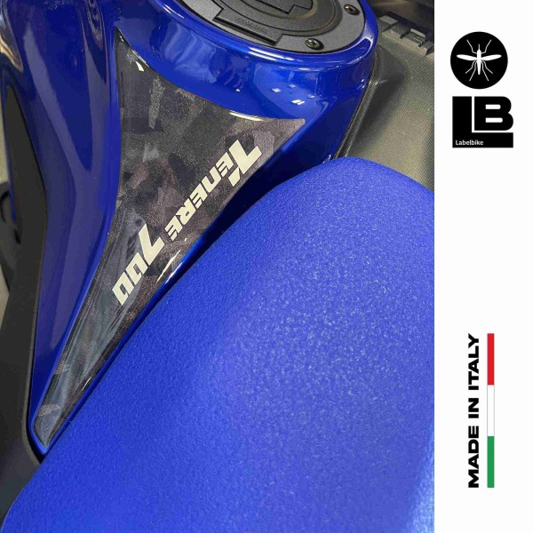 Zwei 3D-Motorrad-Tankschutzaufkleber passend für Yamaha Tenere 700 World Raid