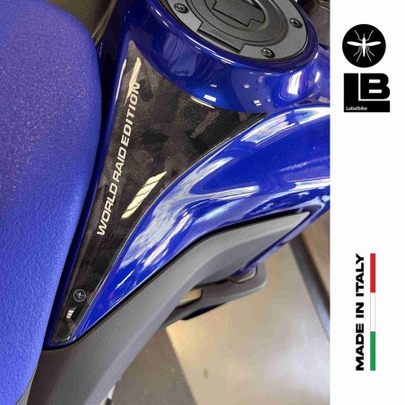 Due Adesivi 3D Paraserbatoio moto compatibili con Yamaha Tenere 700 World Raid
