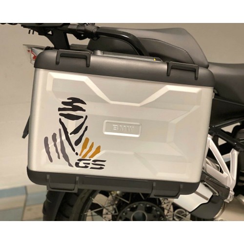 Kit 2 ADESIVI per VALIGIE MOTO LOGO GS COMPATIBILE BMW GS R1250 EXCLUSIVE