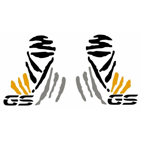 Kit 2 ADESIVI per VALIGIE MOTO LOGO GS COMPATIBILE BMW GS R1250 EXCLUSIVE