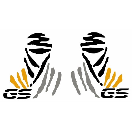 Kit 2 ADESIVI per VALIGIE MOTO LOGO GS COMPATIBILE BMW GS R1250 EXCLUSIVE
