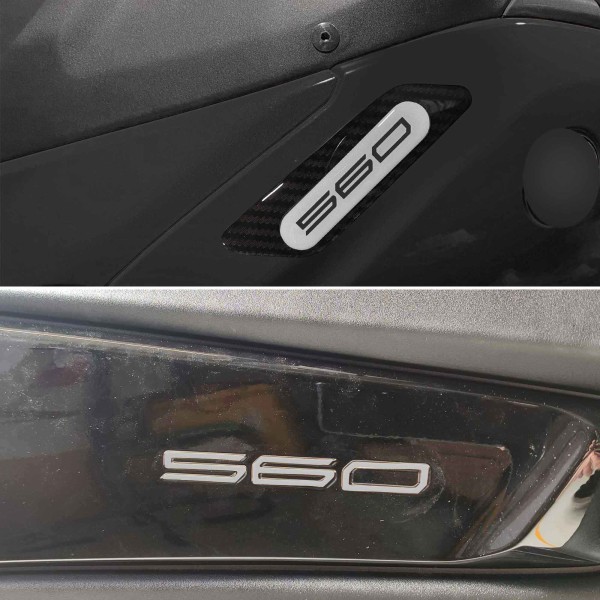 3D sticker kit silver scooter protectors compatible with Yamaha Tmax 560 2022