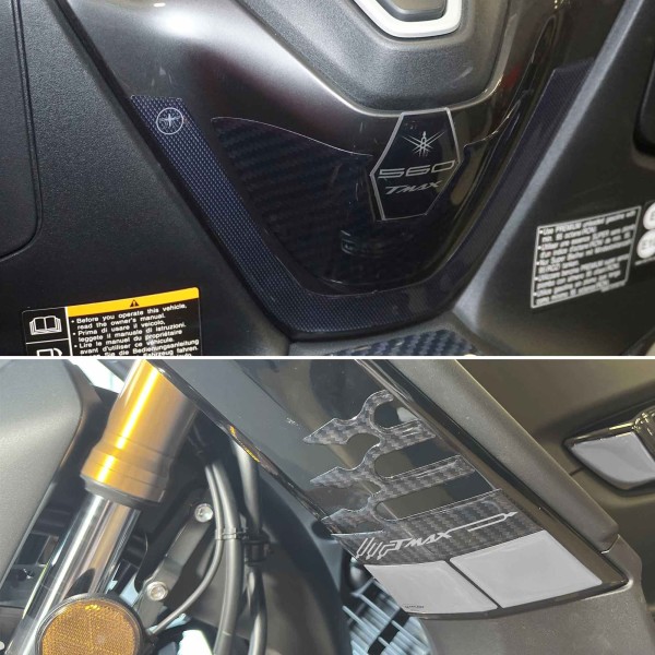 3D sticker kit silver scooter protectors compatible with Yamaha Tmax 560 2022