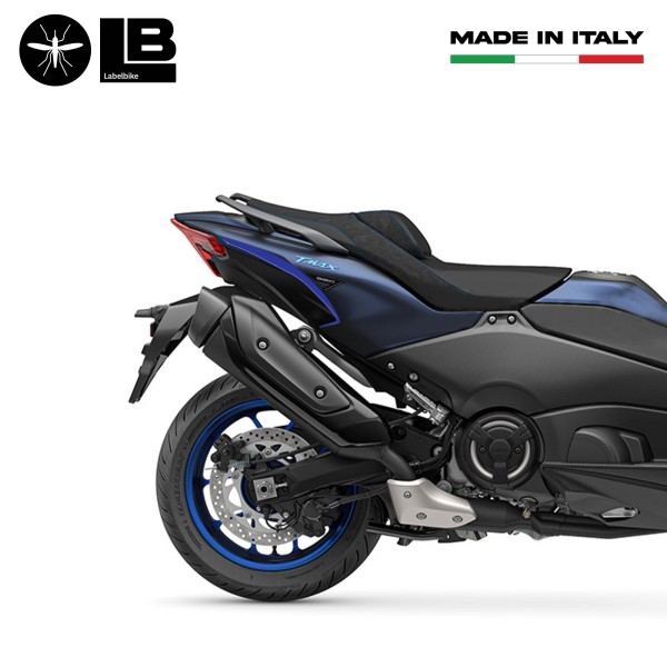 Kit adesivi 3D blu protezioni scooter compatibili con Yamaha Tmax 560 2022-2023