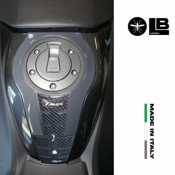 Kit de pegatinas 3D negras protectoras scooter compatibles con Yamaha Tmax 560 2022-2023