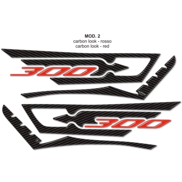 kit ADESIVI 3D per Scooter X max 300 PROTEZIONE compatibile per YAMAHA Xmax 300