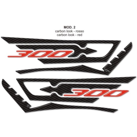 Kit ADHESIVOS 3D para Scooter X max 300 PROTECCIÓN compatible para YAMAHA Xmax 300