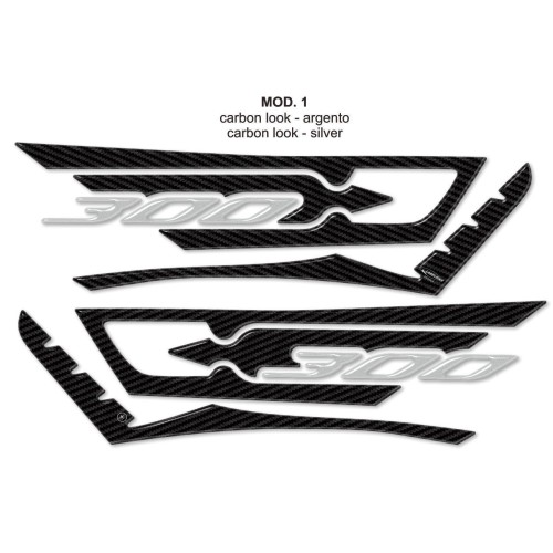 Kit 3D ADHESIVES pour Scooter X max 300 PROTECTION compatible pour YAMAHA Xmax 300 2