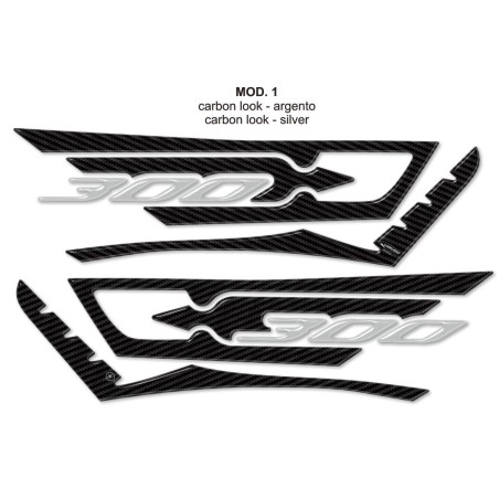 3D ADHESIVES Kit für Scooter X max 300 PROTECTION kompatibel für YAMAHA Xmax 300