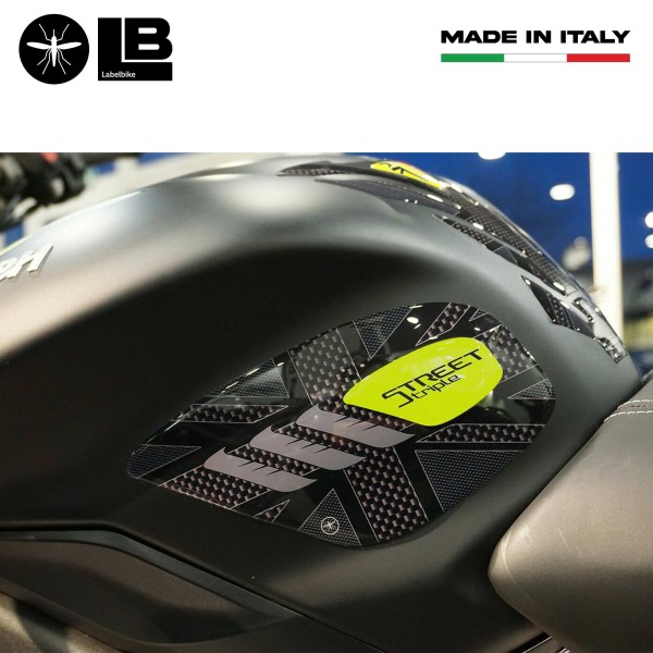 Kit adesivi 3D per serbatoio moto compatibile Triumph Street Triple 2013-2021
