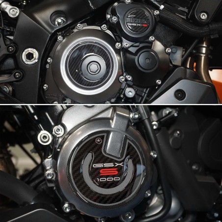 Kit de adhesivos 3D Protectores de cárter compatibles con motos Suzuki GSX-S 1000 2021-23