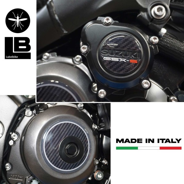 3D Aufkleber Kit Kurbelgehäuse Protektoren kompatibel mit Suzuki GSX-S 1000 2021-23 Motorrädern