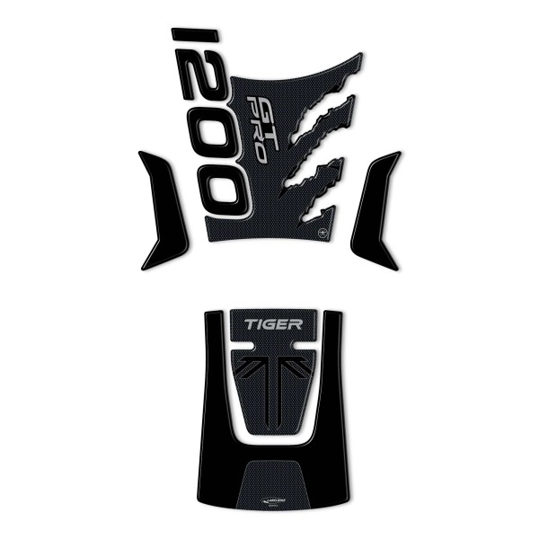 3D Aufkleber Kit Tank Protektoren kompatibel mit Triumph Tiger 1200 GT Pro