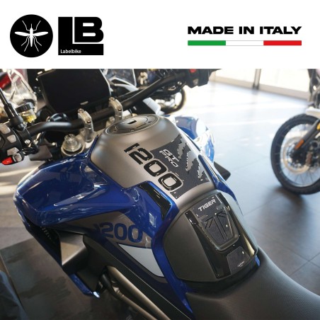 Kit d'autocollants 3D Protecteurs de réservoir compatibles avec Triumph Tiger 1200 GT Pro