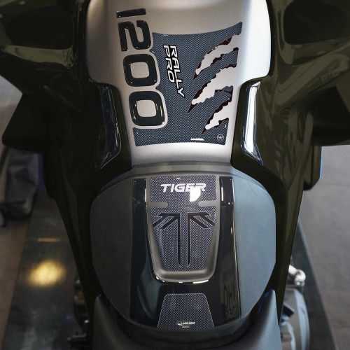 Kit Adesivi 3D Protezioni Serbatoio compatibili con Triumph Tiger 1200 Rally Pro