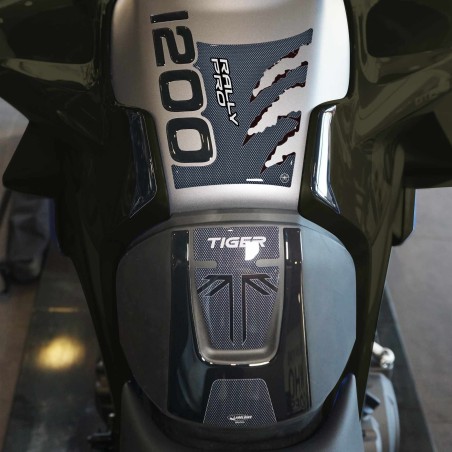 Kit Adesivi 3D Protezioni Serbatoio compatibili con Triumph Tiger 1200 Rally Pro