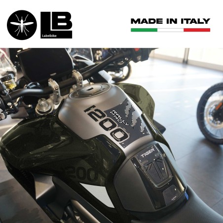 Kit Adesivi 3D Protezioni Serbatoio compatibili con Triumph Tiger 1200 Rally Pro