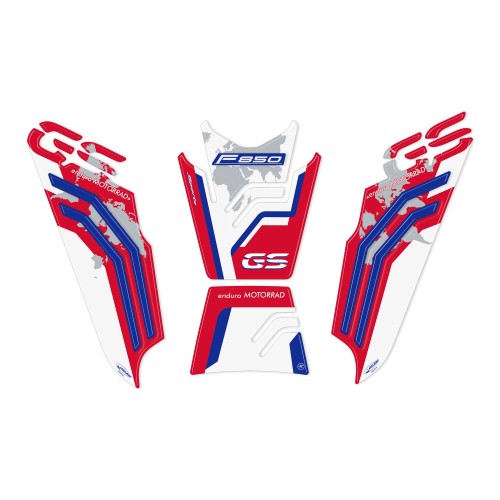 Kit d'autocollants 3D Protecteurs de réservoir de moto compatibles avec Bmw F850 GS 2018-2022.