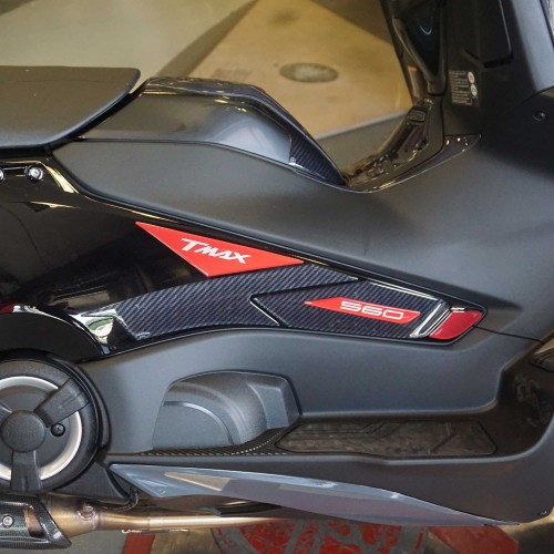 Kit adhesivos 3D rojos protectores scooter compatibles con Yamaha Tmax 560 2022-23 2