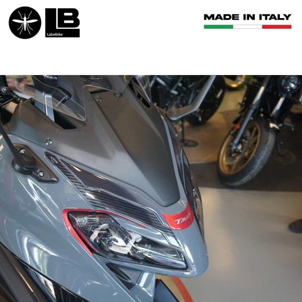 Roter 3D Aufkleber Kit Rollerschutz kompatibel mit Yamaha Tmax 560 2022-23