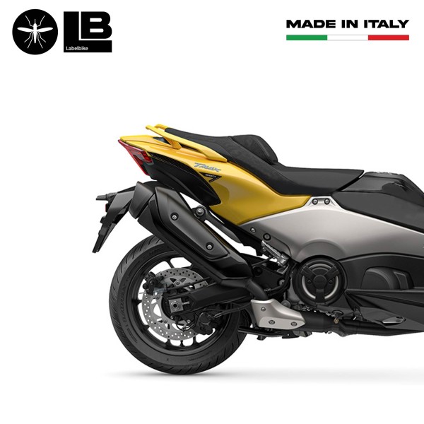 Kit d'autocollants 3D jaune pour scooter compatible avec Yamaha Tmax 560 2022-23