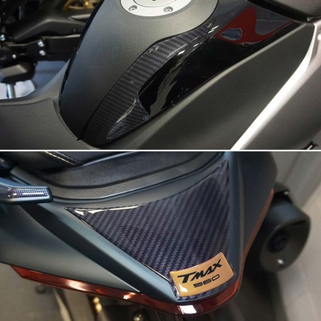 3D gold scooter protector sticker kit compatible with Yamaha Tmax 560 2022-2023