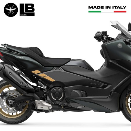 3D gold scooter protector sticker kit compatible with Yamaha Tmax 560 2022-2023