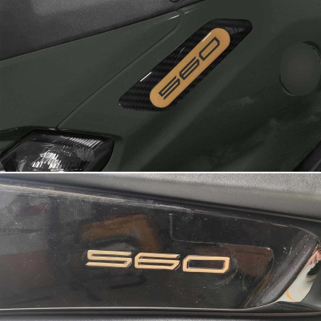 Kit adesivi 3D oro protezioni scooter compatibili con Yamaha Tmax 560 2022-2023