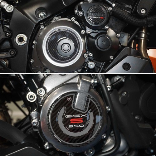Kit d'autocollants 3D Protecteurs de carter compatibles avec Suzuki GSX-S 950 à partir de 2021