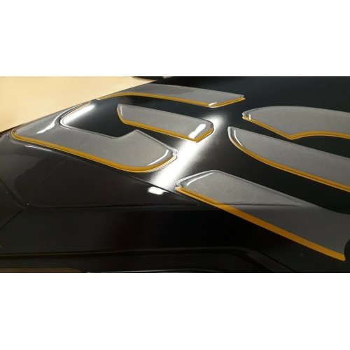 3D TRANSPARENT ADHESIVES KIT für BMW GS R1250 EXCLUSIVE kompatiblen Motorradtank