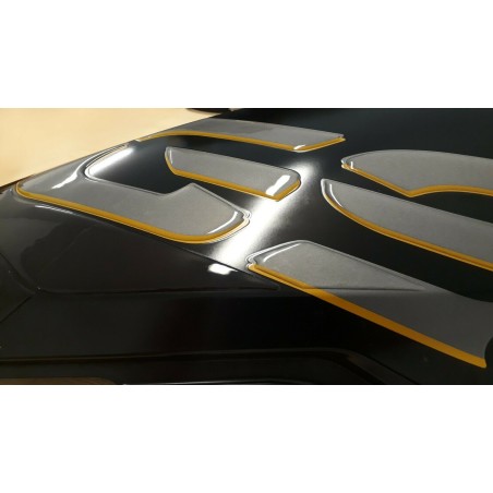 3D TRANSPARENT ADHESIVES KIT for BMW GS R1250 EXCLUSIVE compatible motorbike tank