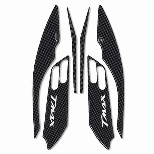 KIT ADHESIVOS Boomerang en RESINA 3D TMAX CARBON para YAMAHA T max 500 2001-2007