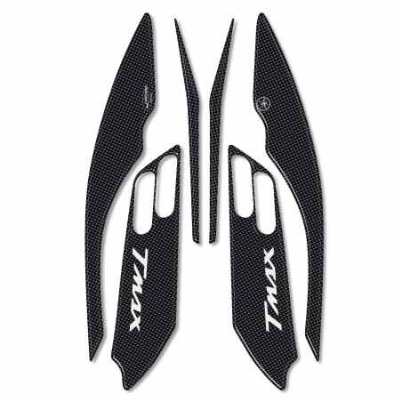 KIT ADHESIVOS Boomerang en RESINA 3D TMAX CARBON para YAMAHA T max 500 2001-2007