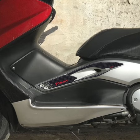 KIT ADESIVI Boomerang in RESINA 3D TMAX CARBONIO per YAMAHA T max 500 2001-2007