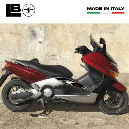 KIT ADESIVI Boomerang in RESINA 3D TMAX CARBONIO per YAMAHA T max 500 2001-2007